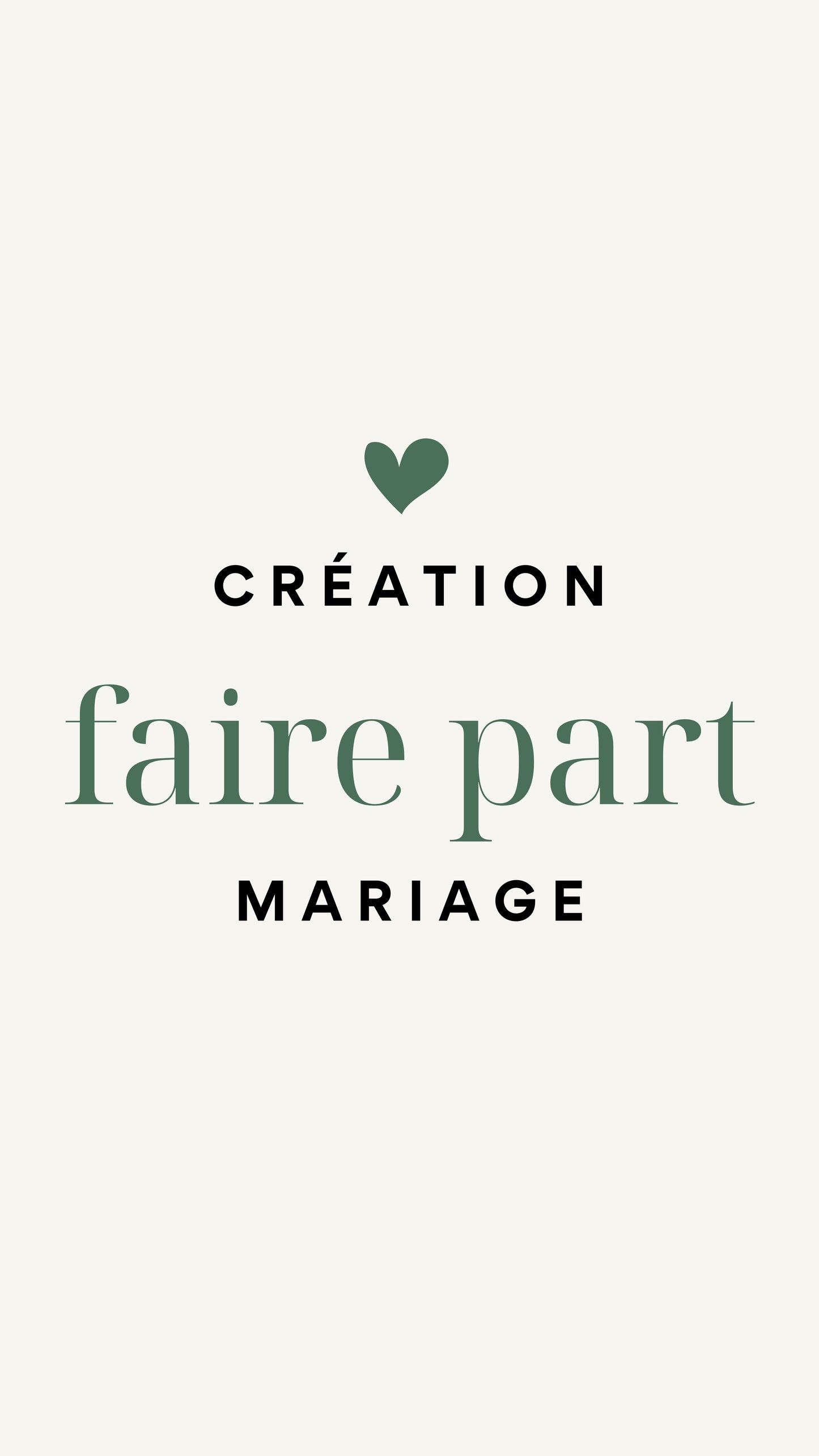 Création faire-part Mariage