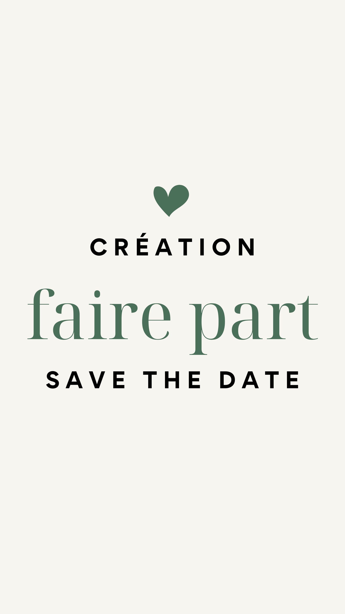 Création faire-part SAVE THE DATE