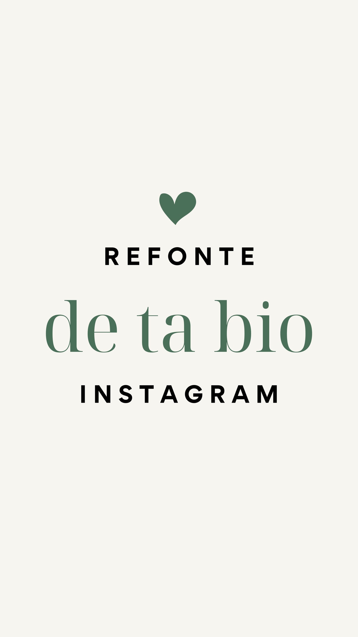 Refonte de ta biographie Instagram